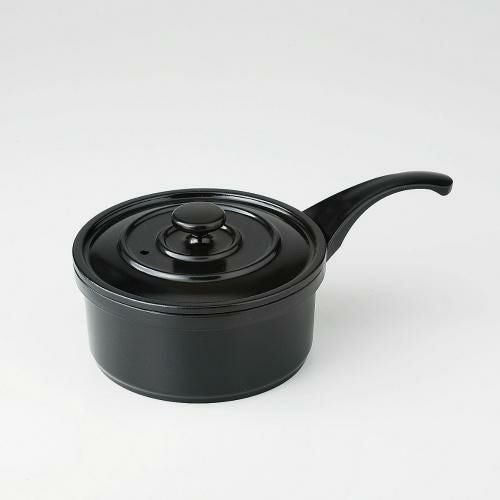 ミニココアルミ 柄付12cm BK ココット