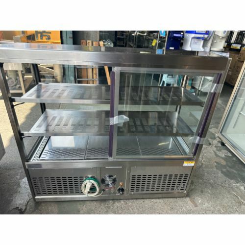 業務用/新品】 ニチワ ホットショーケース HSC-900 背面引き違い戸 幅