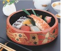 寿司桶 D.X6寸桶梨地赤松内黒