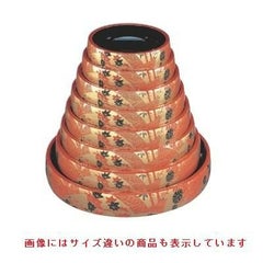 寿司桶 D.Xタイコ型すし桶朱に扇面9寸
