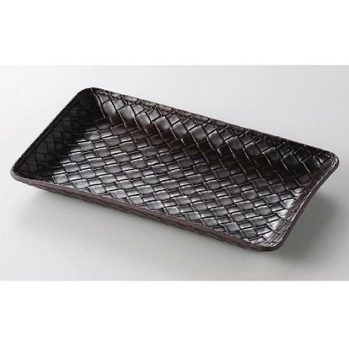 キャッシュトレイ 網目茶