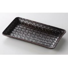 キャッシュトレイ 網目茶