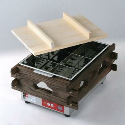 CVS-6D 【エイシン電機】電気おでん鍋 デジタルマイコン式 6仕切 幅370×奥行470×高さ279(mm)