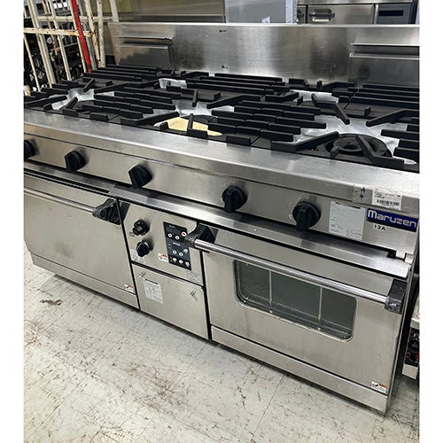 中古】ガスレンジ マルゼン MGRX-126E 幅1200×奥行600×高さ800 【送料