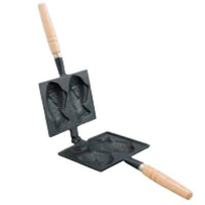 業務用/新品】鉄 たい焼器 418 幅165×奥行140×全長335mm/小物送料対象