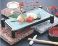 盛器 天平皿黒天金本体