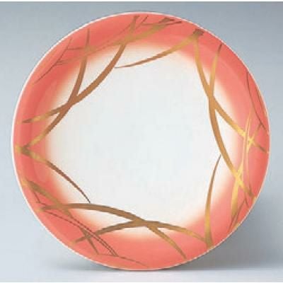 回転寿司皿 寿司皿ピンクつゆ草  高さ21 直径:150 (業務用食器)