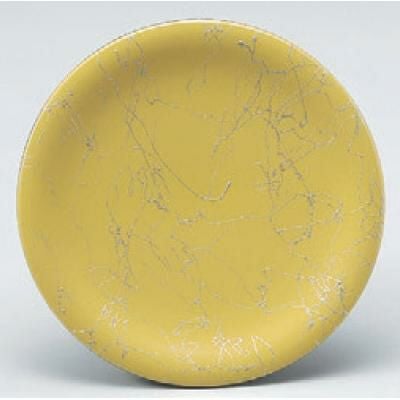 回転寿司皿 寿司皿クリーム銀乱糸  高さ21 直径:150 (業務用食器)