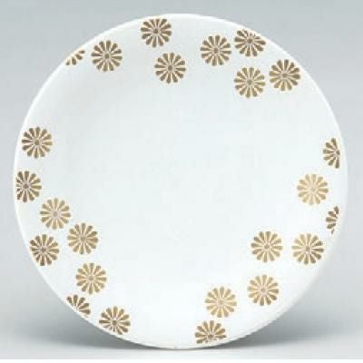 回転寿司皿 寿司皿白小菊 高さ21 直径:150