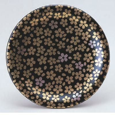 寿司皿2枚 回転寿司皿 寿司皿黒に桜 /業務用/新品/小物送料対象商品 | 回転寿司皿