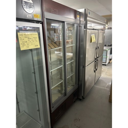 中古】冷蔵リーチインショーケース ホシザキ RSC-90DT-2B 幅900×奥行