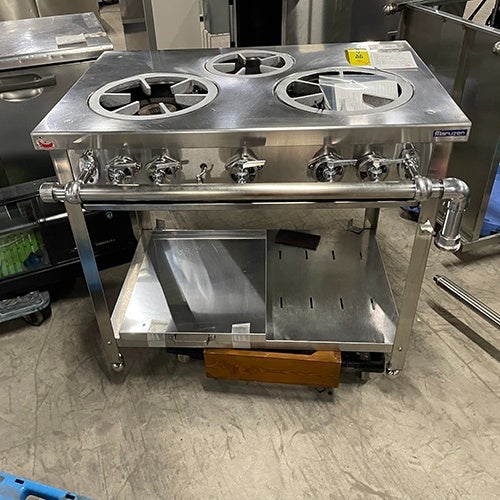中古】ガステーブル マルゼン RGT-0973D 幅900×奥行750×高さ800 LPG