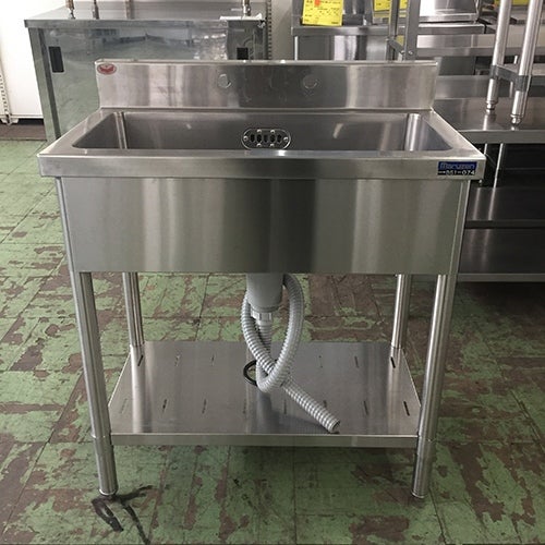 KP1-750,KPC1-750 【組立式/東製作所】 一槽シンク 幅750×奥行450×高さ