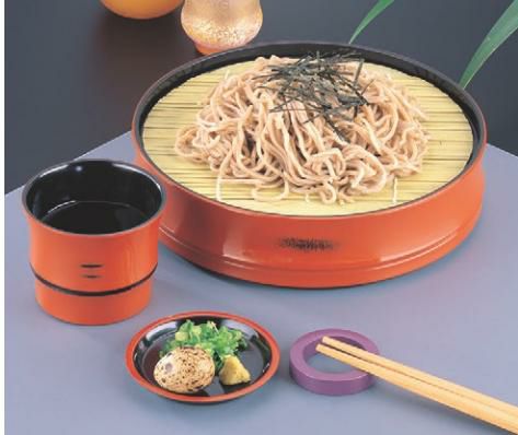 そば器 竹型丸ザルそばセイロ根来本体