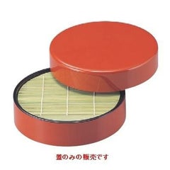 そば器 D.X丸ザルそばセイロ朱天黒(蓋のみ)