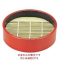 そば器 十字ミニ丸ザルセイロ朱本体