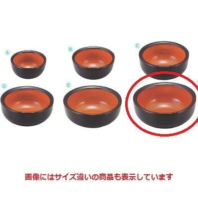 大鉢 五平鉢黒内朱天黒6寸 /業務用/新品/小物送料対象商品 | 麺鉢・麺