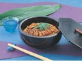 丼 多用ボール黒刷毛目内黒刷毛目6寸