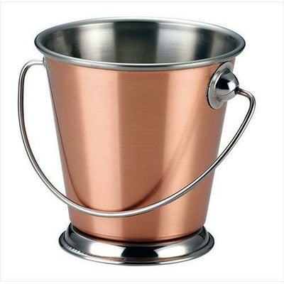 KM ミニ ステンレス バケツ 7cm 銅メッキ BKT7C