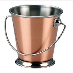 KM ミニ ステンレス バケツ 9cm 銅メッキ BKT9C