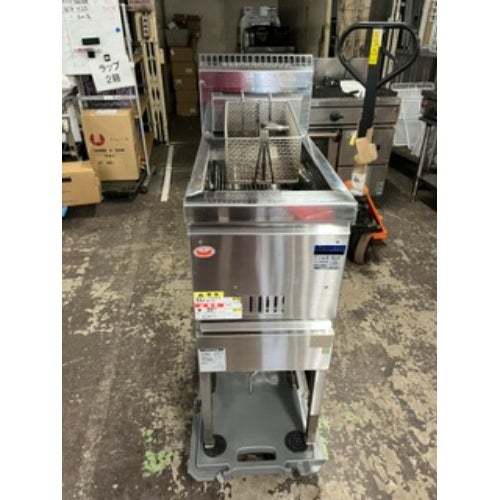 業界最長1年保証】【中古】ガスフライヤー マルゼン MGF-13FK 幅330