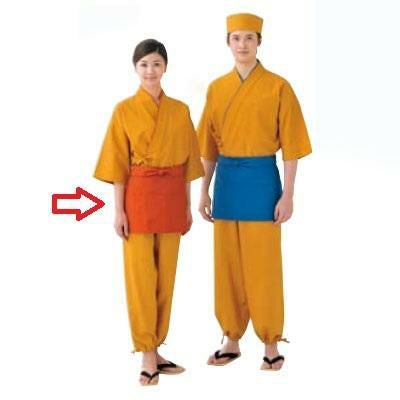 ショート前掛 ET3461-3 橙 レギュラー