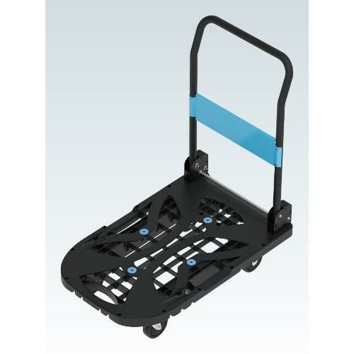 【サカエ】樹脂台車スカイキャリー折りたたみ式 SKC-780BK 幅780×奥行490×高さ890(mm)