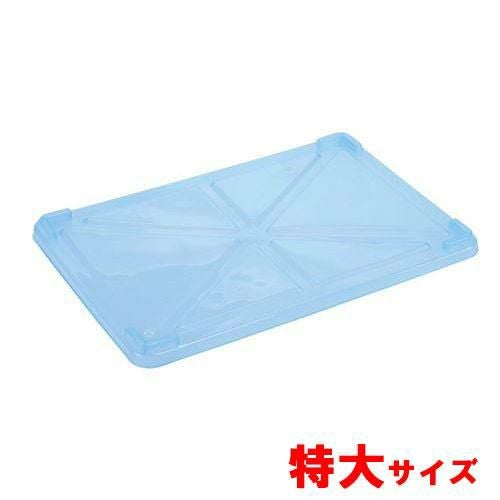 PP半透明カラー番重 蓋 特大 ブルー(サンコー製)