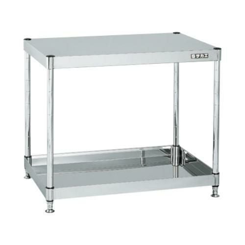 【固定式】【サカエ】ステンレスCSパールワゴン(固定タイプ) CSPN4-7562 幅750×奥行500×高さ640(mm)