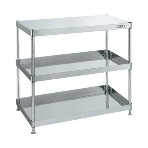 【固定式】【サカエ】ステンレスCSパールワゴン(固定タイプ) CSPN4-7573 幅750×奥行500×高さ780(mm)