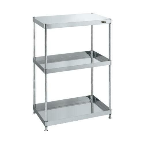 【固定式】【サカエ】ステンレスCSパールワゴン(固定タイプ) CSPN4-75123 幅750×奥行500×高さ1215(mm)