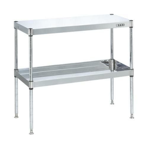 【固定式】【サカエ】ステンレスCSパールワゴン(固定タイプ) CSPN3-9072 幅900×奥行600×高さ780(mm)