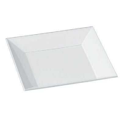 7.5寸フラットプレート陶磁器調白 SH塗/ビュッフェ取皿