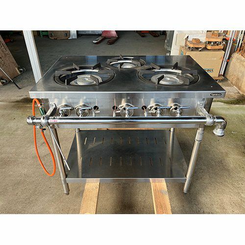 業務用/新品】【タニコー】ガステーブル 3口 【アルファーシリーズ