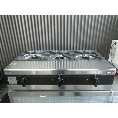 中古】ガスレンジ 3口 オザキ OZ-90-60D 幅900×奥行600×高さ800+BG200