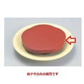 寿司ゲタ 梅型高台ゲタ 朱 底面N.S加工