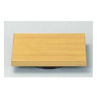 寿司ゲタ  長角高台ゲタ 白木塗 底面N.S加工  幅120 奥行90 高さ20 回転寿司皿