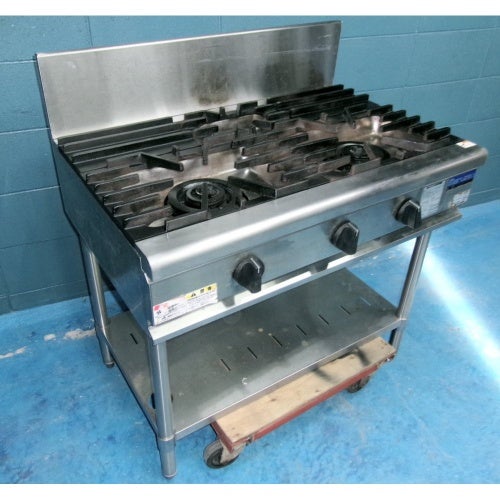 中古】ガスレンジ 3口 オザキ OZ-90-60D 幅900×奥行600×高さ800+BG200