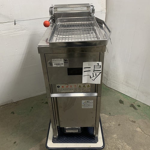 中古】電気一槽フライヤー 15L ホシザキ FL-15B 幅350×奥行590×高さ800 