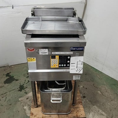 中古】電気一槽フライヤー 18L マルゼン MEF-18E 幅450×奥行600×高さ 