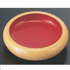 小皿 D.Xタイコ型のぞき クリーム内朱