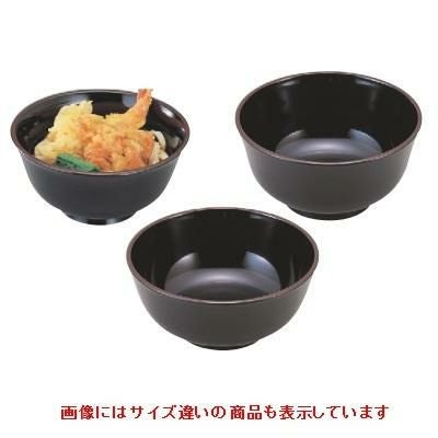 丼 羽反型丼黒天うるみ5.6寸
