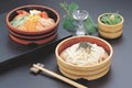 つゆ入れ 桶型つゆ入れ白木帯金