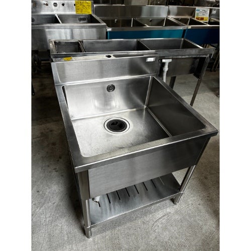 TXA-1S-45 【タニコー】18-0 一槽シンク(バックガード付)【業務用/新品