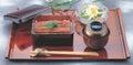 丼重 爪掛新木目丼重溜内朱塗