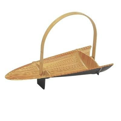 かご 竹割籠白木(折畳式) 幅262 奥行104 高さ155