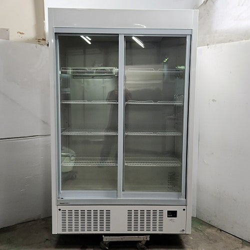 【業界最長1年保証】冷蔵リーチインショーケース スライド扉 パナソニック(Panasonic) SRM-RV419C 幅1200×奥行650×高さ1900 【川口厨房機器専門館在庫】