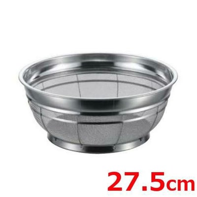 BK 18-8 F型ザル 荒目 27.5cm 6.5メッシュ