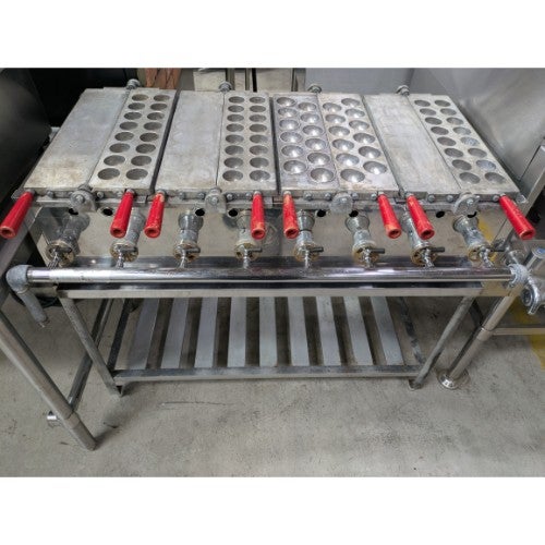 業界最長1年保証】【中古】ガス式たい焼き器 2連5匹 TT5-200 幅680