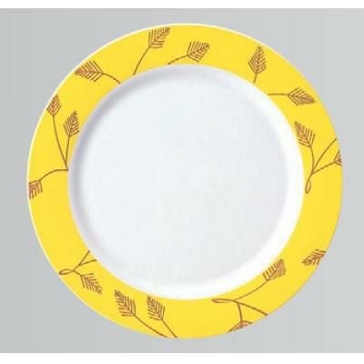 回転寿司皿 寿司皿 黄松唐草